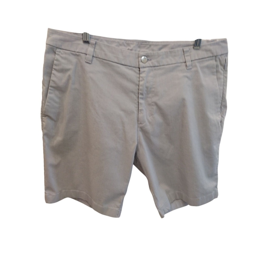 Lululemon Flat Front Chino Golf Shorts Mens 36 Grey